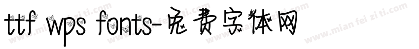 ttf wps fonts字体转换